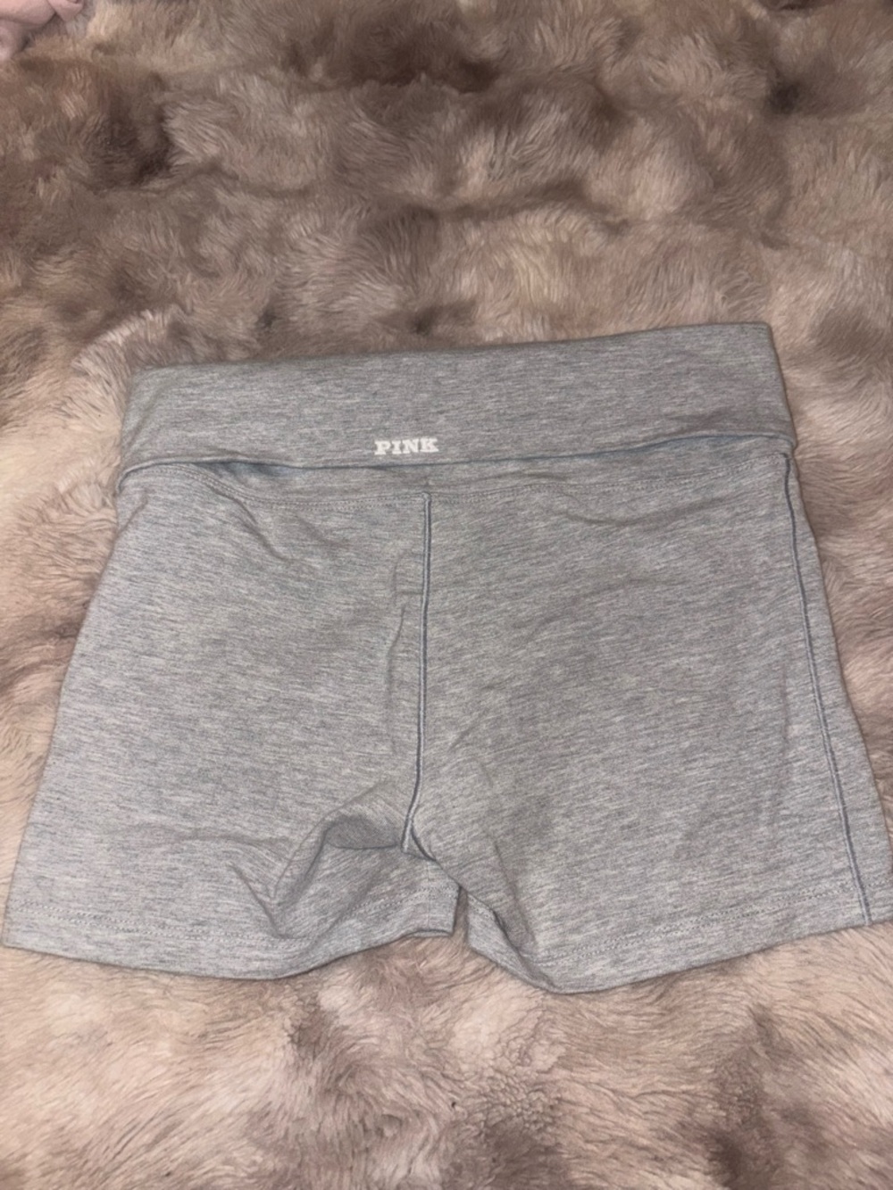 PINK Victoria's Secret Light Gray Bike Shorts